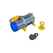 Лебедка электрическая  300/600кг  60/30м с канатом 220В 24м/мин алюминиевый корпус TOR KCD (TSA)