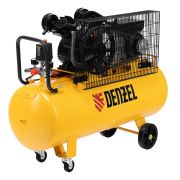 Компрессор воздушный BCV2200/100, ременный привод, 2.2 кВт, 100 литров, 370 л/мин Denzel