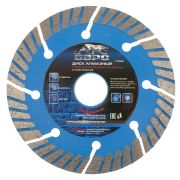 Диск алмазный, Турбо-сегментный 115 х 22.2 мм, сухая резка Барс