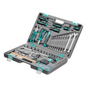 Набор инструментов, 1/2«, 1/4», CrV, пластиковый кейс 98 предметов Stels