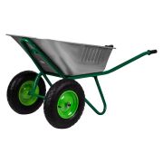 Тачка садово-строительная, 2-х колесная, усиленная, грузоподъемность 320 кг, объем 100 л
