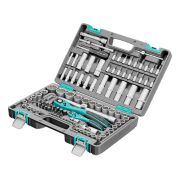 Набор инструментов 1/2«, 1/4», CrV, 12 гранные головки, пластиковый кейс, 109 предмета Stels