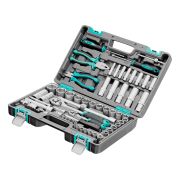 Набор инструментов, 1/2«, 1/4», CrV, пластиковый кейс 69 предметов Stels