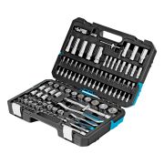 Набор инструментов, 1/4«, 1/2», CrV, 120 зубьев, 109 предметов Gross