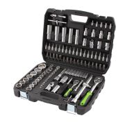 Набор инструмента, 1/2«, 1/4», пластиковый кейс, 108 предметов Сибртех