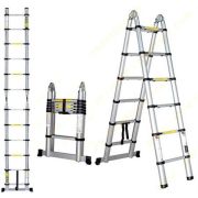 Лестница-стремянка телескопическая шарнирная 3,2м/6,4м