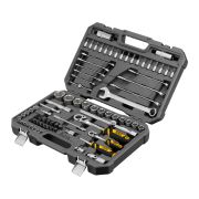 Набор инструментов, 1/2«, 1/4», CrV, S2, пластиковый кейс, 82 предмета Denzel