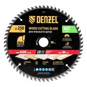 Пильный диск по дереву ф250 х 30 мм, 60 зубьев Denzel