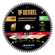 Пильный диск по ламинату ф300 х 30 мм, 80 зубьев Denzel