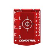 Магнитная мишень для лазерного нивелира (красная)