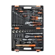 Набор инструментов, 1/2«, 1/4», CrV, пластиковый кейс 76 предмета Вихрь