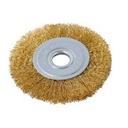 Щётка для УШМ Вихрь плоская, латунированная, 125 мм