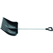 Лопата для уборки снега пластиковая, 510 х 415 х 1410 мм, алюминиевый черенок, Сибртех
